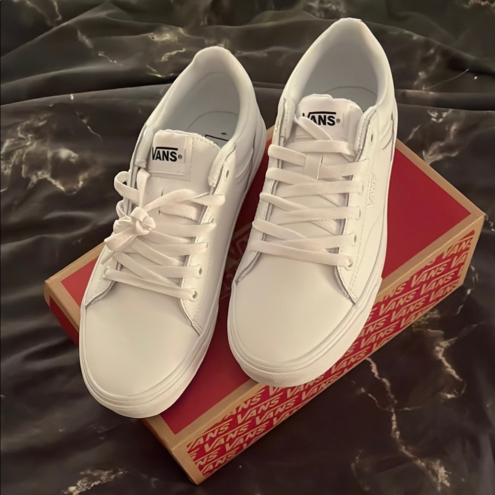 Vans All-White Low-Top Sneakers